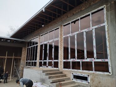 Пластиковые окна на заказ: Пластиктен эшик терезе витраждар Алюминийден эшик фосат понарама Биз — 5