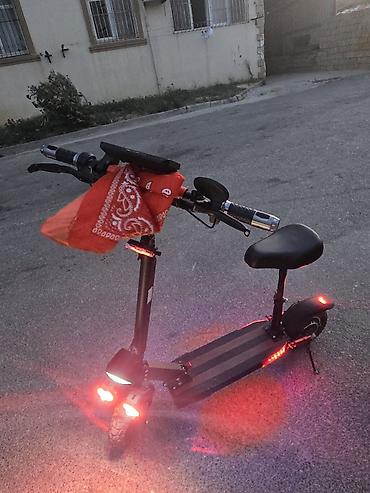 Elektrik nəqliyyatı: Elektrik skuter – rahat oturacaqlı, güclü işıqlandırmalı, geniş — 2
