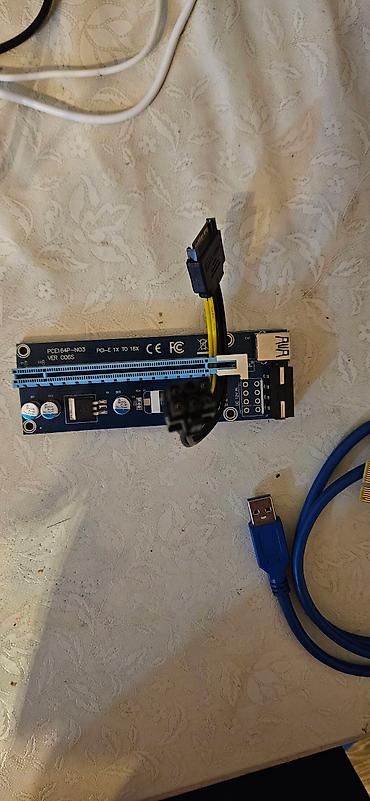 кронштейн для видеокарты: PCI-E riser dəsti – PCI-E 1x → 16x (model: PCE164P-N03, VER 006S) — 2