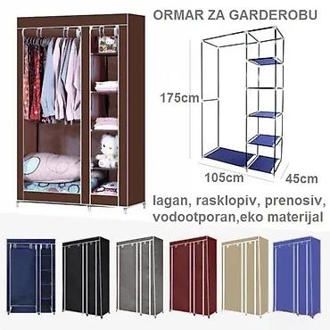 Wardrobes: PRENOSIVI ORMAN NOV MONTAZNI GARDEROBER DVOKRILNI ORMAR TOP | Cene — 3