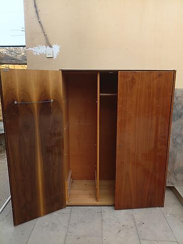 borular: İki qapılı taxta geyim dolabı - Material: təbii ağacdan (şpon — 3