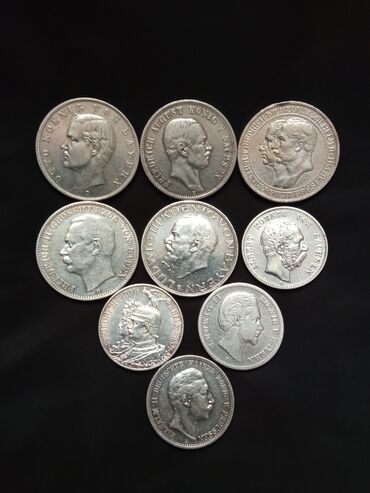 Монеты Имперской Германии. серебро