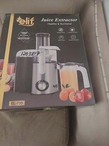 Elif Juice Extractor EL-735 şirəçıxaran - Güc: 1400W - 2 sürət +