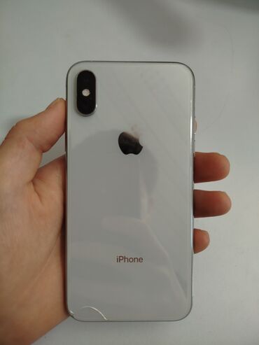 Apple iPhone: IPhone Xs, Б/у, 64 ГБ, Белый, Чехол, 76 %