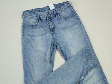 jeansy z wysokim stanem proste nogawki: Jeans, H&M, 14 years, 164, condition - Good