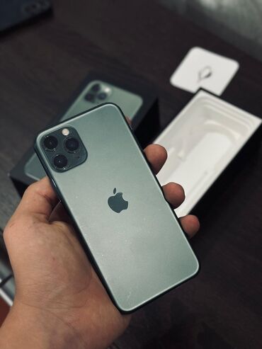 фото модель: IPhone 11 Pro, 256 ГБ, Matte Midnight Green, Коробка