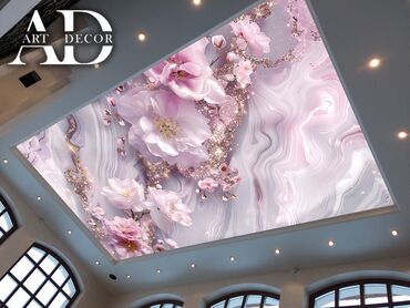 Натяжной потолок: Натяжной потолок 3D потолки, Глянцевое, Матовое Гарантия, Бесплатный замер, Бесплатная консультация — 17