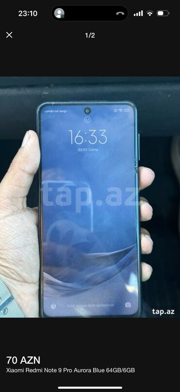 Xiaomi: Xiaomi Redmi Note 9 Pro, 64 GB, rəng - Mavi