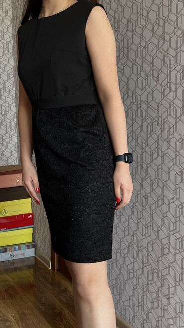 черное длинное платье: Платье классика размер М