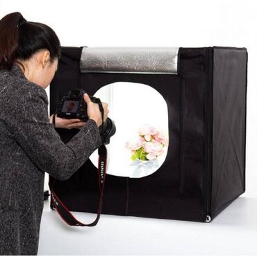 заказать портрет по фотографии: Фотобокс для предметной съемки Lightbox 55x55x55см с LED лампами