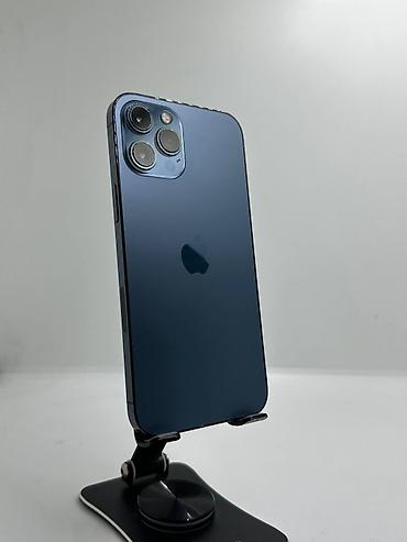 airpods pro цена бишкек: IPhone 12 Pro, Колдонулган, 256 ГБ, Көк, Каптама, 77 % — 1