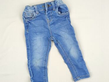 kombinezon zimowy dla niemowlaka dziewczynki: Denim pants, Primark, 9-12 months, condition - Perfect