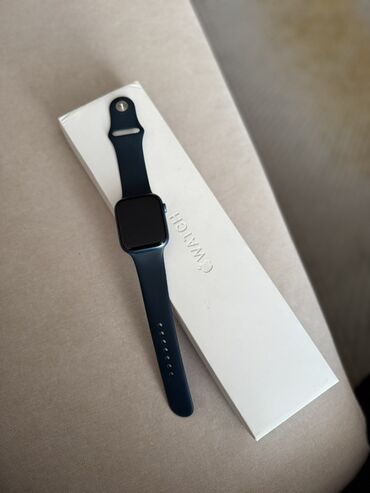 xs бу osh цена: Apple Watch, цвет тёмно‑синий (корпус и силиконовый ремешок), в