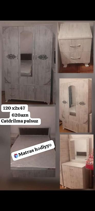 meblər: 2 təknəfərlik çarpayı, Dolab, Tumba, Azərbaycan, Yeni — 6