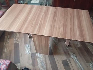Masalar: Yığcam açılıb-bağlanan masa - Material: ağac teksturalı laminat/MDF — 2