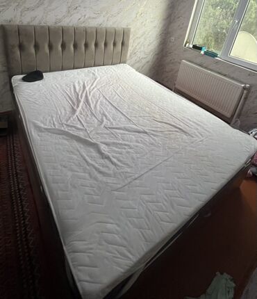 tek adamliq carpayi: İki nəfərlik yataq dəsti Salam əla vəziyyətdə az isdifadə olunub