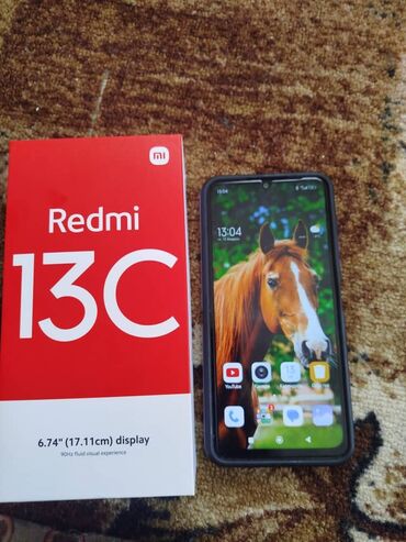 жалал абад телефон: Redmi, Redmi 13C, Новый, 128 ГБ, цвет - Голубой, 1 SIM, 2 SIM