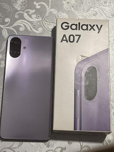 3 g modem: Samsung Galaxy A07, 128 GB, rəng - Bənövşəyi, Sənədlərlə, Zəmanət — 1