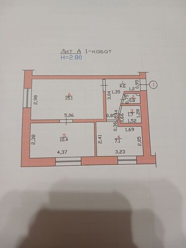 аламидинский район: 2 комнаты, 40 м², 1 этаж