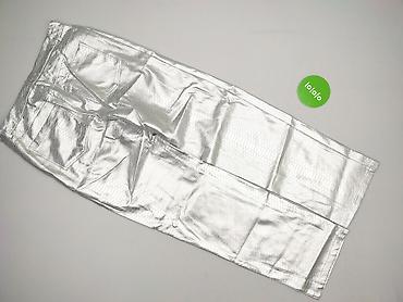 srebrne: Spodnie materiałowe damskie, rozmiar L — 3