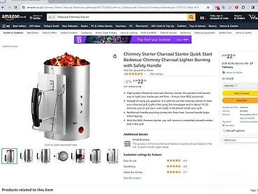 sadnice maline: Dimnjak za brikete/ugalj – Charcoal Chimney Starter (GRILL MEISTER) — 2