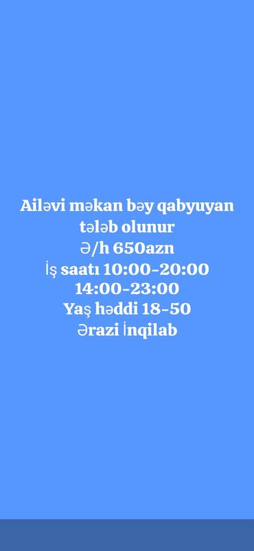 ozel klinikaya tibb bacisi teleb olunur 2023: Qabyuyan tələb olunur, Aylıq ödəniş, 30-45 yaş