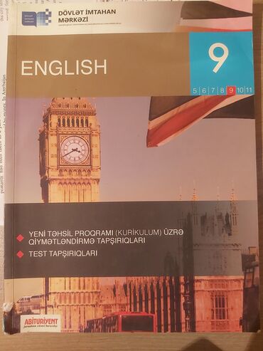 Kitablar, jurnallar, CD, DVD: English DİM -9cu sinif 
2017ci il buraxılışı
Satılır: 3 manat