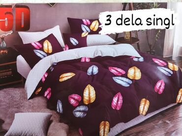 Posteljina: Pamučna posteljina Cena 2300 din Set sadrzi 3 dela: Jorganska navlaka — 18