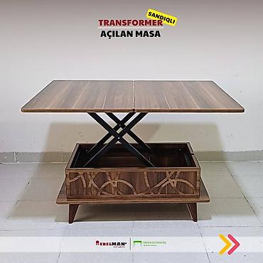 Masalar: Jurnal masası, Yeni, Transformer, Laminat, Dördbucaq masa — 8