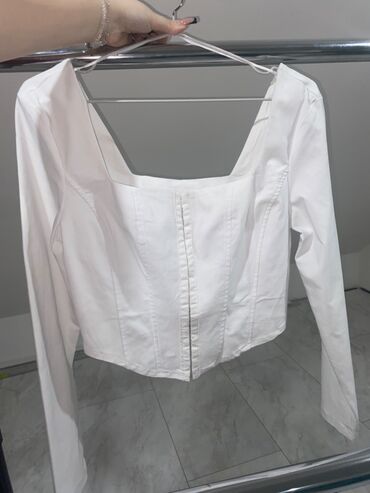 zara zenske bele kosulje: L (EU 40), Cotton, color - White