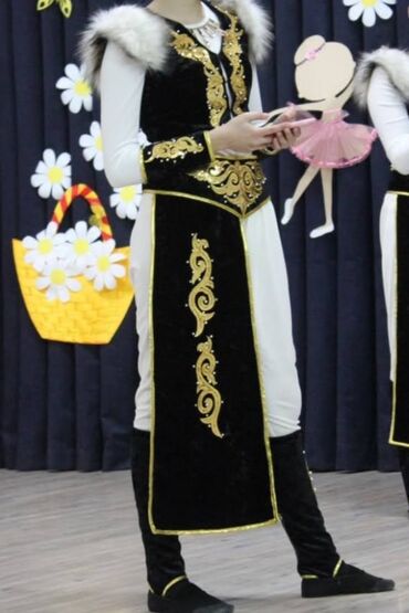 маскарадные маски бишкек: Кыргызский костюм для выступлений сшитый на заказ белое боди, широкие