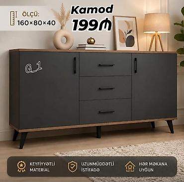 Kamod – müasir dizayn, funksional saxlama - Ölçü: 160 × 80 × 40 sm -
