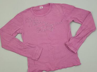 elegancka bluzka pudrowy róż: Bluzka, 5-6 lat, 110-116 cm, stan - Dobry
