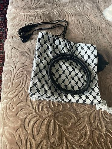 Kişi geyimləri: Məhsul: Ərəb ənənəvi dəsti – keffiyeh (şələ) və iqal - Keffiyeh — 2