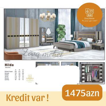 tap az radiatorlar: 2 təknəfərlik çarpayı, Dolab, Termo, 2 tumba, Azərbaycan, Yeni