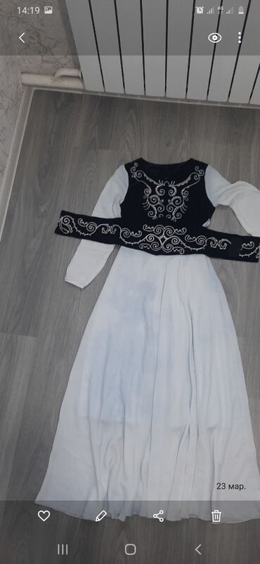 Танцевальные платья: Бальное платье, Длинная модель, цвет - Белый, В наличии