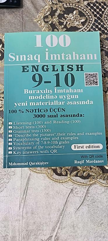 yeni 100 azn: “100 Sınaq İmtahanı – English 9-10” hazırlıq kitabı - 9–10-cu siniflər — 1