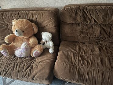 мебели буу: Модульный диван, цвет - Коричневый, Б/у