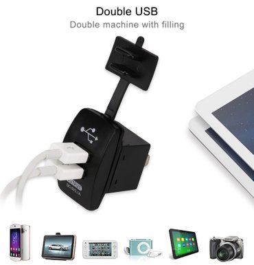 Auto oprema: Vodootporni USB ugradni punjač 12-24V Moze se koristiti u kolima na lalafo.rs — 2 Auto oprema: Vodootporni USB ugradni punjač 12-24V Moze se koristiti u kolima — 2