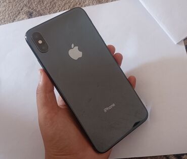 xs макс: IPhone Xs Max, Колдонулган, 256 ГБ, Кара, Каптама, 80 %