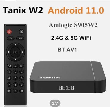 поко х 3: Android TANIX W2 цифровая приставка смарт тв wi fi и Bluetooth для