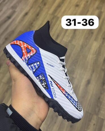 Бутсы: Детские футбольные бутсы Nike с технологией Flyknit. Удобная модель с — 8