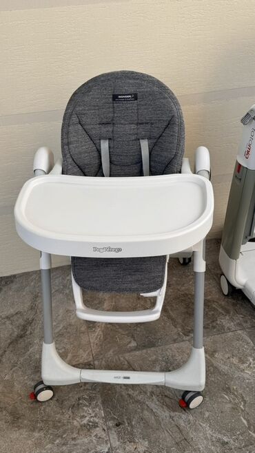 хорошую кресло качалку для ребенка: Тамактандыруучу отургуч, Peg perego, Пластик, Отургучтун башка түрү, түсү - Боз