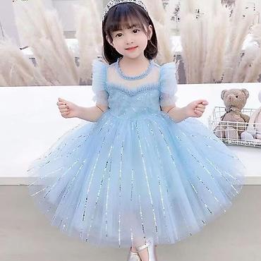 Платья: Детское платье, цвет - Голубой, Новый — 2