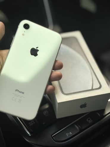 куплю сотовый телефон бу: IPhone Xr, Б/у, 64 ГБ, Белый, Коробка, 78 %