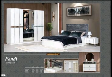 спальный гарнитур каракол: İkinəfərlik çarpayı, Dolab, Termo, 2 tumba, Yeni