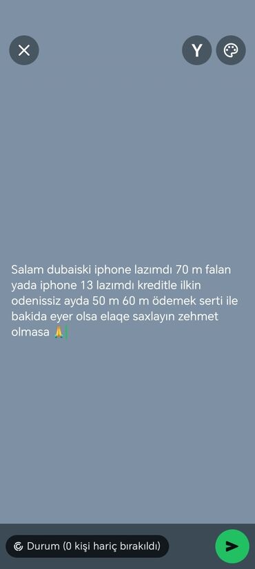 Infinix: Salam, Dubay istehsalı iPhone və ya iPhone 13 axtarılır. Kreditlə