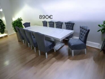 Setovi stolova i stolica: Elegantni trpezarijski setovi – sto sa 6 stolica - Dizajn: moderan — 8