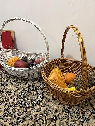 Плетёные корзины из лозы (набор) Маленькие по 500 Большие по 1000