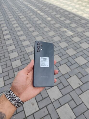 Samsung: Samsung Galaxy A32, 128 GB, rəng - Qara, Barmaq izi, Face ID